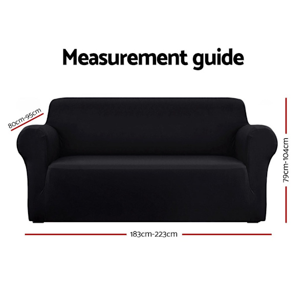 Sofa Cover Couch Covers 3 Seater Stretch Black62863379806337112