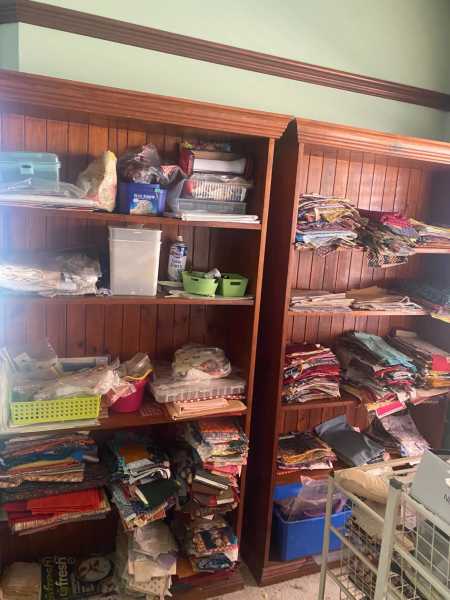 Tall Dark Wood Bookcase x 1 (2 available)62864723313026111