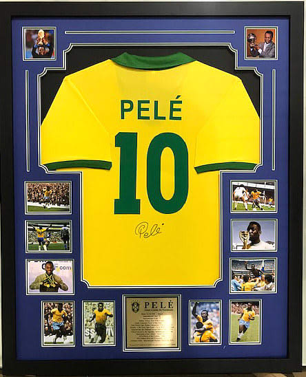 Pele Personally Signed Brazil Jersey – Sports Online