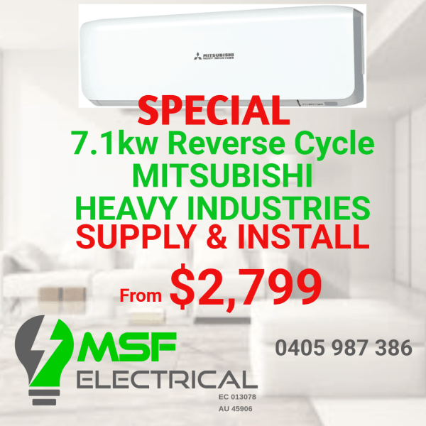 7.1kw Reverse Cycle Split System - WINTER SPECIAL630137830338571110