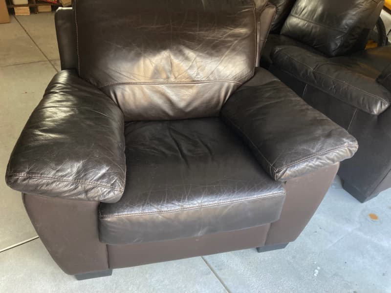 brown leather armchair freedom