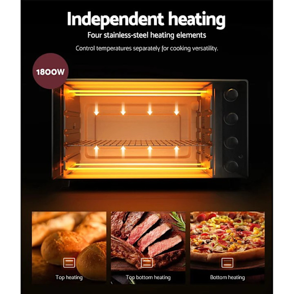 Convection Oven Bake Benchtop Rotisserie Grill 45L63016485072386114
