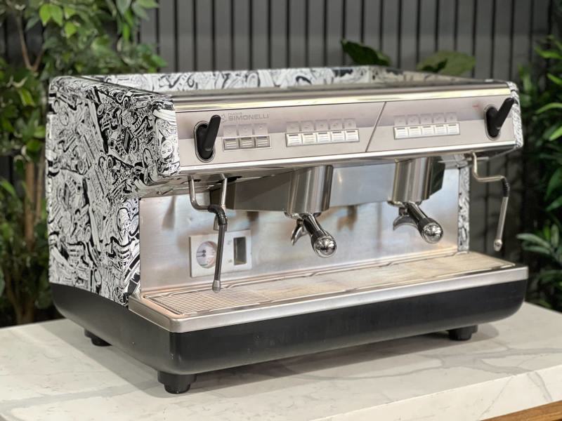 NUOVA SIMONELLI APPIA 2 GROUP ESPRESSO COFFEE MACHINE CUSTOM WRAPPED634419864938261126
