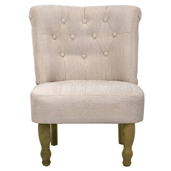 French Chair Cream Fabric...62863384618243112