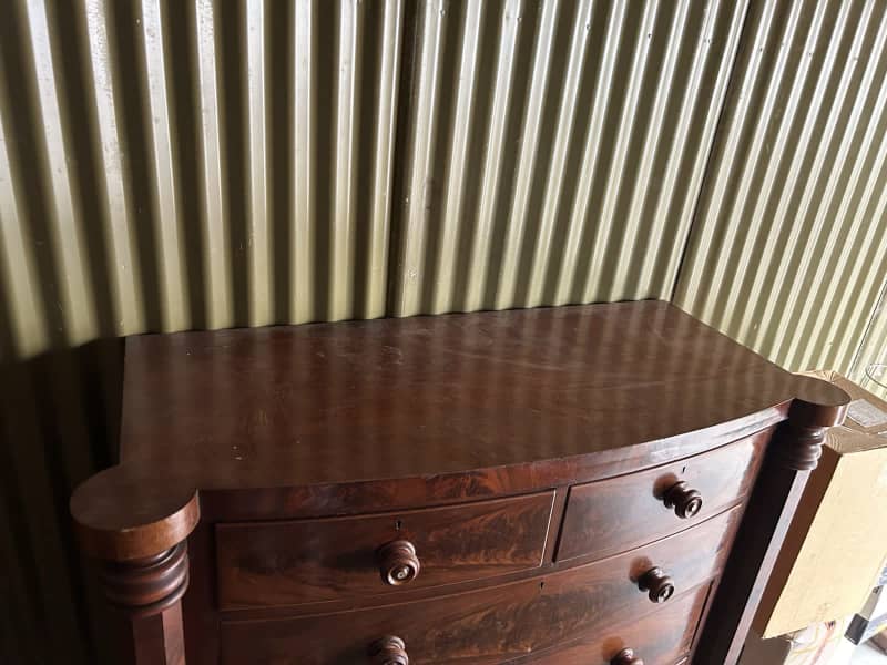 Antique dark wood chest of drawers62863381690370113