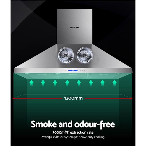 Commercial BBQ Rangehood 1200mm, Silver63016484792705111