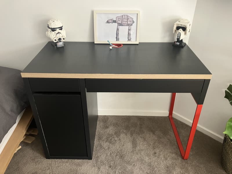 MICKE Desk, white, 413/8x195/8 - IKEA