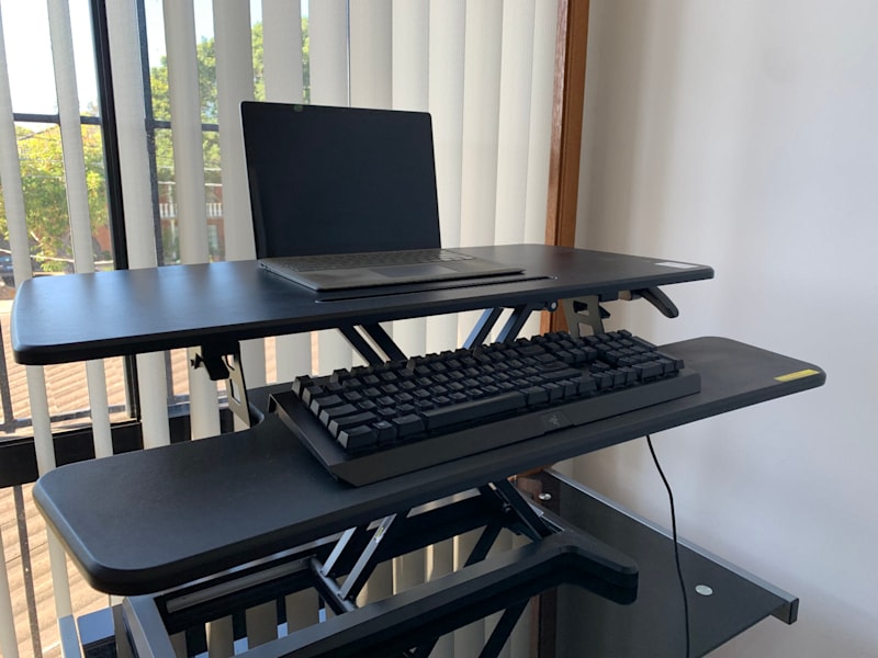 Stilford Professional Sit Stand Desk 890mm Black62863381550082114
