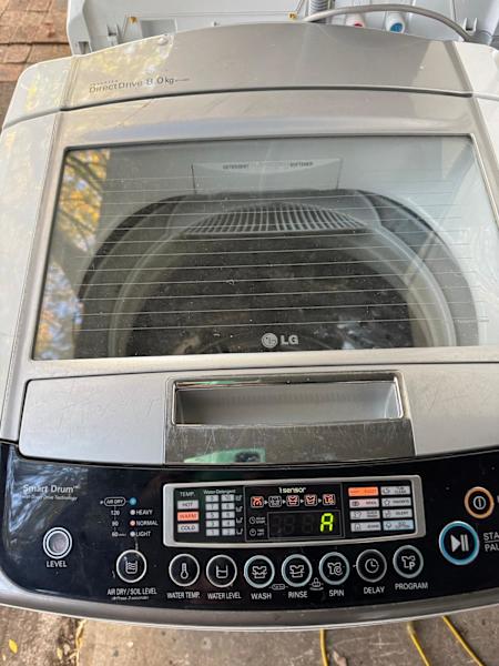 LG 8kg digital inverter top loader washing machine 63021729068417116