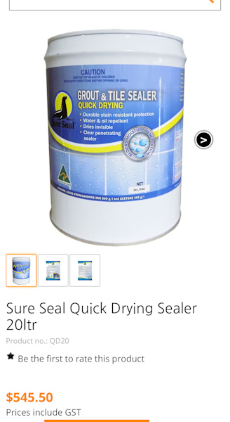 Natural stone tile and grout sealer $25063011991027073113