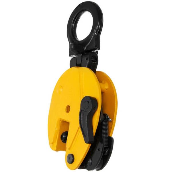 2T Industrial Vertical Plate Lifting Clamp Yellow Safe Alloy Steel630095728529951124