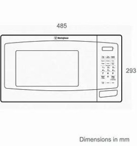 WESTINGHOUSE WHITE 23L MICROWAVE: WMF2302WA63016908706562111