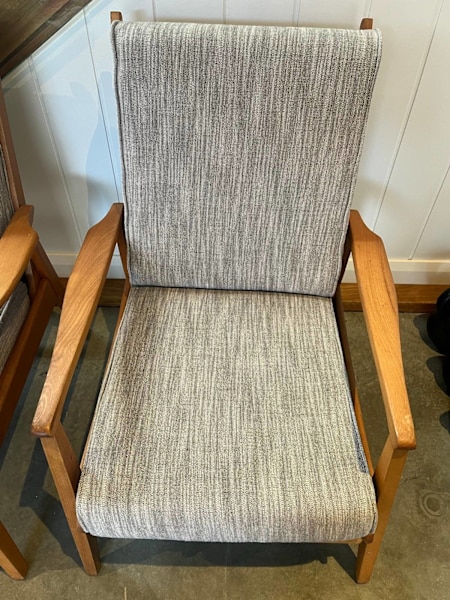 Refurbished pair of mid century armchairs 62863381645441111