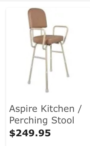 High Chair BarStool NEWCost$250 height adjusts forHip Knee replacement628638400407071116
