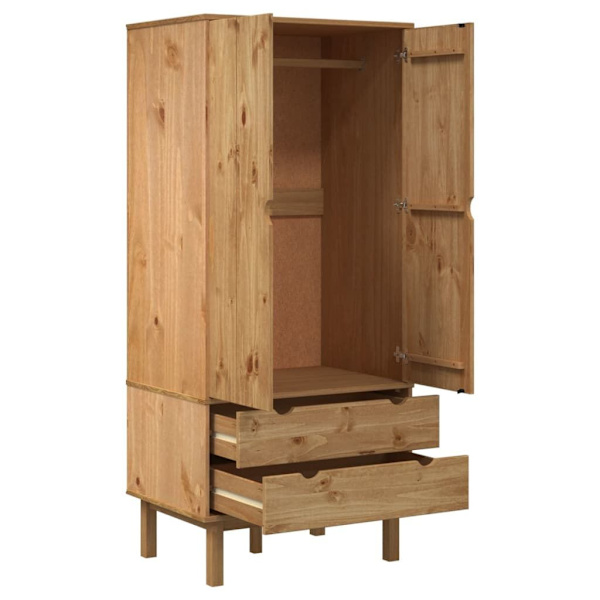 Wardrobe OTTA 76.5x53x172 cm Solid Wood Pine62863374335617114