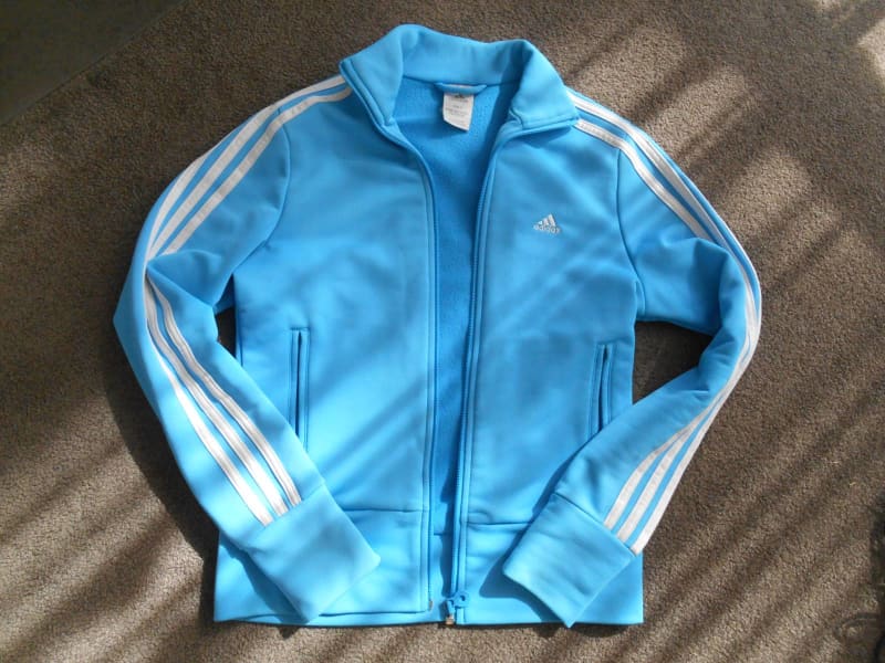 adidas sky blue jacket