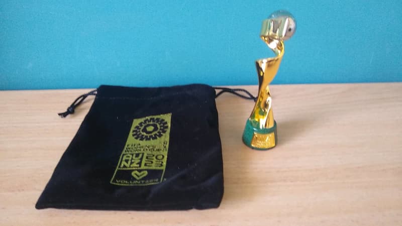 Official 2018 FIFA World Cup Mini Replica Trophy on Pedestal