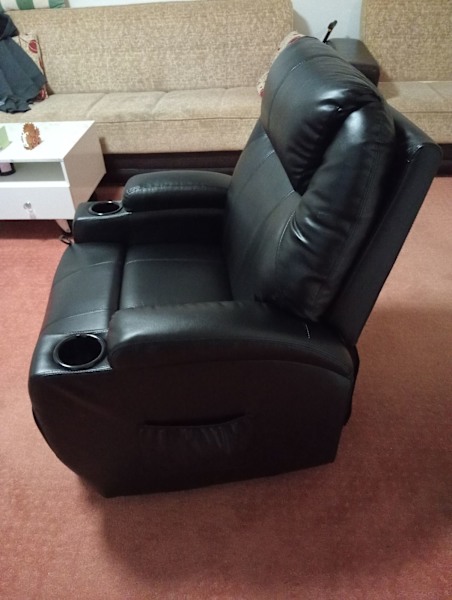 Advwin Recliner Massage Chair Sofa Black 62863382045443112