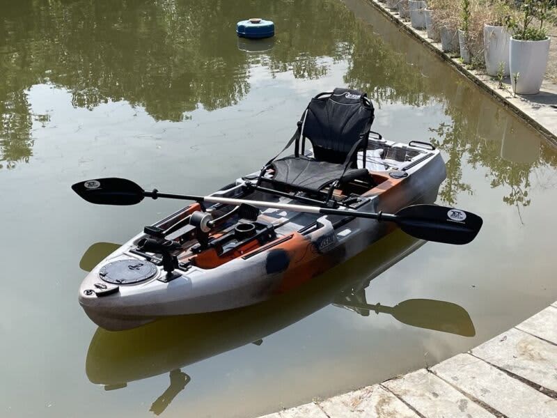 8FT 2.5M Pedal Drive Fishing Kayak Sit on Top for Ocean Rowing