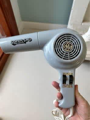 .1970’s HAIRDRYER* GENERAL ELECTRIC/ GE ‘SUPER-PRO’ Brand* 1200 Watts63018175381506111