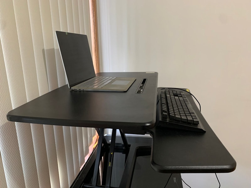 Stilford Professional Sit Stand Desk 890mm Black62863381550082112