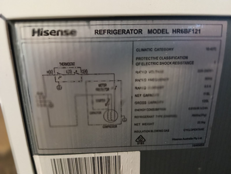 Hisense bar fridge63018175265665112