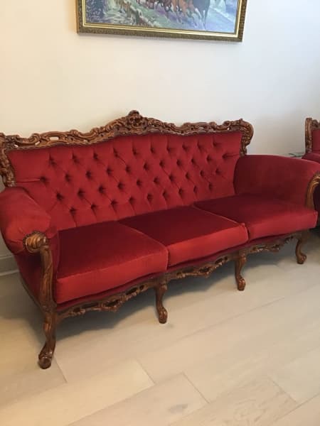 Lounge  5 pieces (3 seater, 2 x 1 seater, 2 x small single seater)62863412548226111