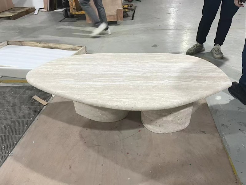 Brand new marble coffee table - Travertine - Irregular628633699432971111