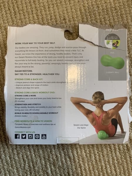 Gaiam Restore Strong Core & Back Kit With DVD 