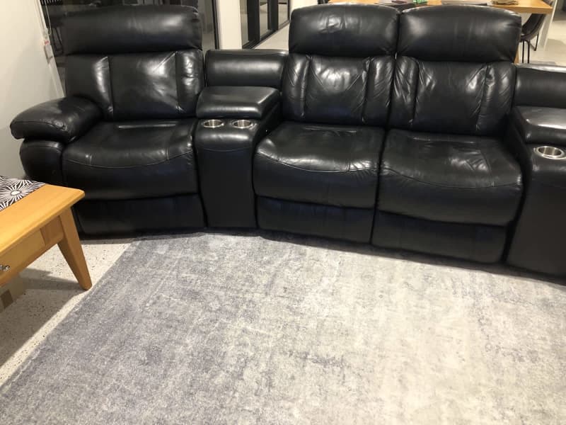 havertys leather reclining sofa