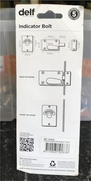 Indicator bolt63006298760323111
