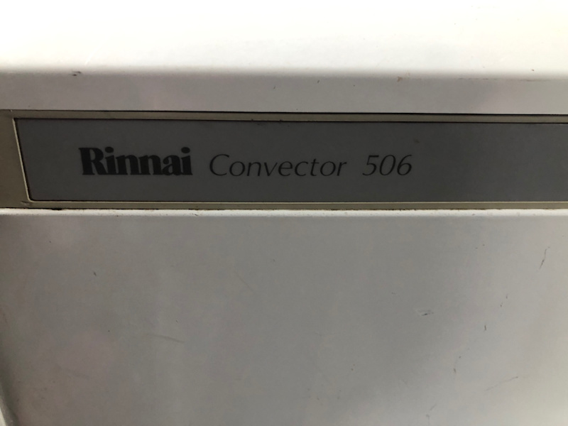 Rinnai Natural Gas Heater Convector 506 Made In Japan63470145302018111