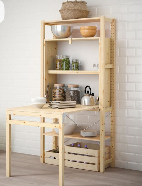 Storage system with fold down desk62863372015106114
