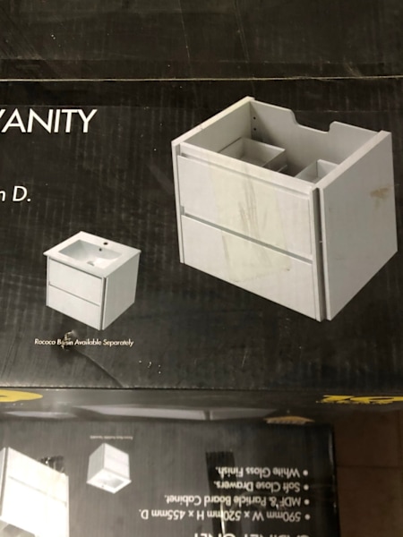 Mandela 600 Wall Hung Vanity Cabinet New63004475047681111