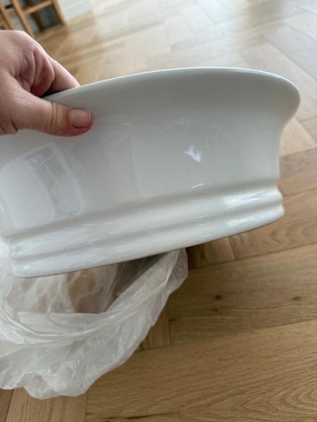 ADP Neptune Countertop Basin in white glaze $20063012444441091112