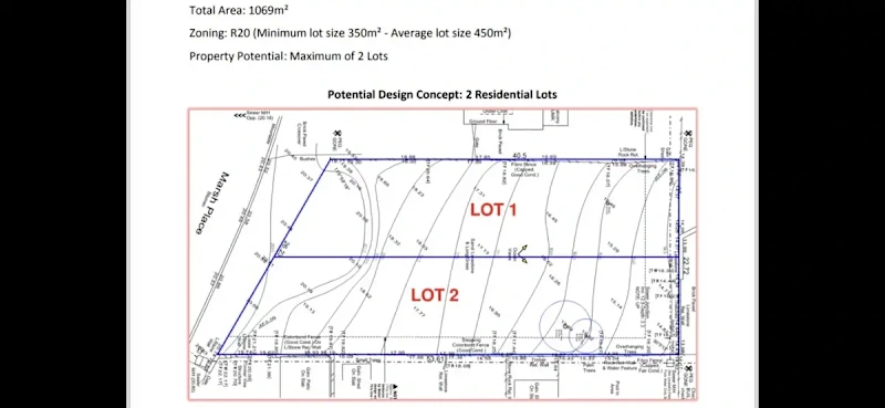 1069m2 R20 lot  with potential subdivide into 2 blocks with elevated ocean Views63004382264963111