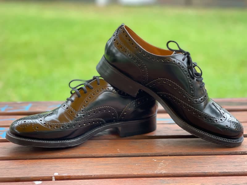 Louis Vuitton Men's Brown Haussmann Derby Shoes size 9.5 US / 8.5 LV