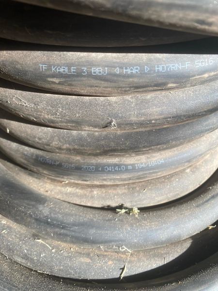 ELECTRICAL CABLE 21MTRS 16mm cable 4 core +earth FLEXIBLE63011175083522112