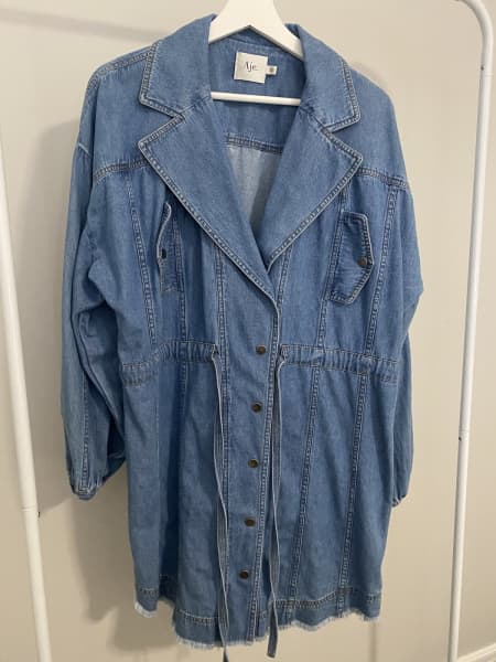 allegro denim blouson dress