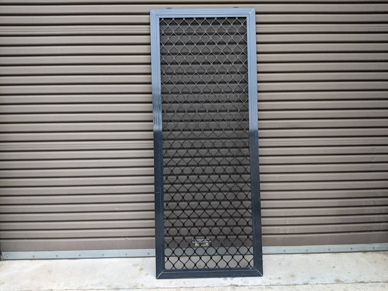 Aluminium Diamond Grille Screen Sliding Black Security Door63440221785473110