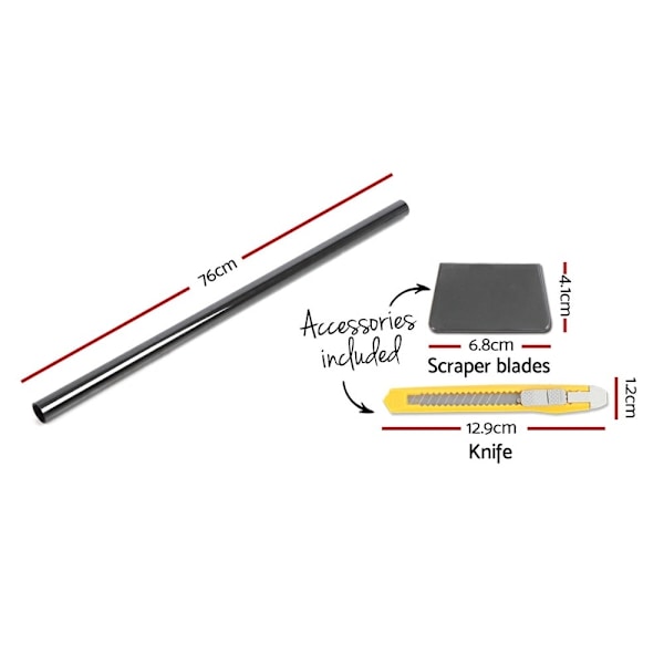 Window Tint Film Black Roll 5% VLT Home House 76cm X 7m Tinting Tools62863378904321112