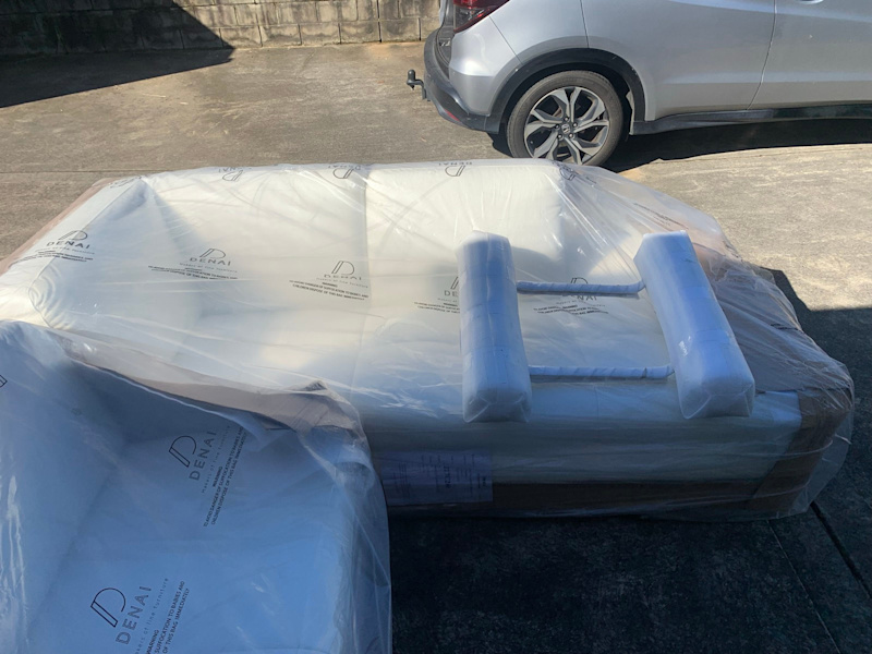 3- Seater Leather Lounge with Chase and Headrests62863381460481113