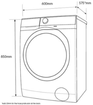 Electrolux 7.5kg Washing Machine630129130525451116