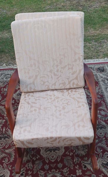 Mid Century Retro Rocking Chair With Recliner62863383468163112