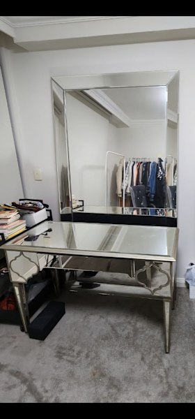 luxury mirror table $60062863383324290112