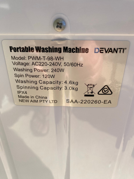 Devanti portable washing machine630186197143061115