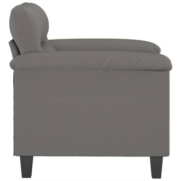 Sofa Chair Dark Grey 60 cm Microfibre Fabric62863383402755113