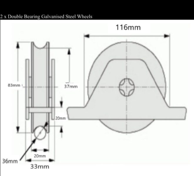 Rollers for sliding gate *brand new63438081840386112