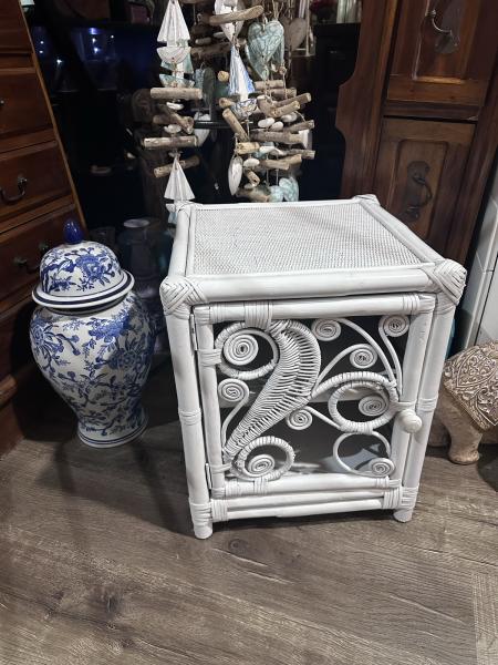 vintage cane peacock bedside tables $99 each SAN REMO 628634095275551120
