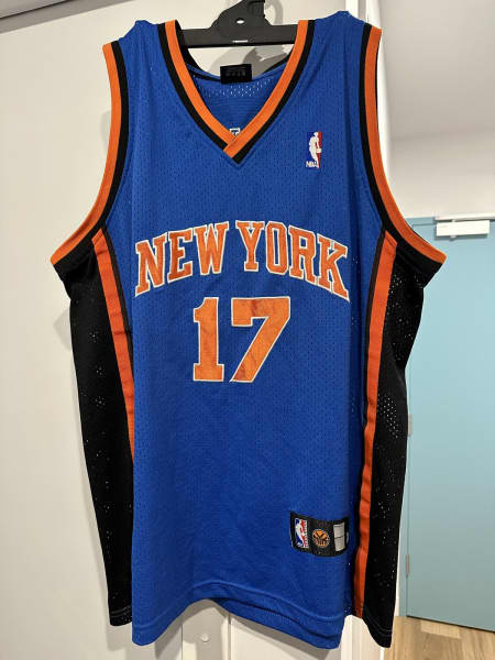 NBA New York Knicks NYK basketball Adidas jersey #17 Lin size Large